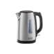 Black+Decker Stainless Steel Electric Kettle 2200W 1.7L, Overheat Protection, Water Level Indicator, Ergonomic Handle - Silver/Black - JC450-B5