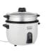 Black+Decker Non-Stick Rice Cooker 1100W, 2.8L Capacity, Glass Lid, Keep Warm Function - White/Black - RC2850-B5