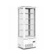 ALM Upright Showcase Cooler 278L, 4-Side Glass Door, No Frost Cooling System, Reliable Cooling Performance - White - ALM-4GDF278
