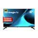 Sharp HD Google Smart LED TV 32 Inch, Frameless Design, Smooth Performance, Dolby Audio - Black - 2T-C32GH3000NX