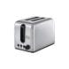 Black+Decker 2-Slice Stainless Steel Toaster 1050W, Extra-Wide Slots, Dual Browning Control, Removable Crumb Tray - Silver - ET244-B5