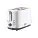 Black+Decker 2-Slice Cool Touch Toaster 750W, Electronic Browning Control, Removable Crumb Tray - White - ET125-B5