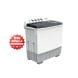 Kelon Twin Tub Washing Machine 14Kg, Water And Energy Efficient, Rust-Resistant Body, Semi-Automatic - White - KWSBE141