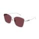 Gucci Women GG1805SA Cat-Eye Sunglasses – Full Rim Metal Frame, Bio Nylon Category 3 UV Lenses, Luxury Designer Eyewear | Silver/Red - 889652525983