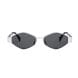 Celine CL40254U Geometric Sunglasses – Metal Triomphe Frame, Solid Smoke UV Protection Lenses, Luxury Designer Eyewear | 192337229893
