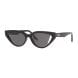Fendi FE40009I Square Sunglasses – Bold Acetate Frame, Dark UV Protection Lenses, Luxury Italian Designer Eyewear | Black/Grey - 192337086946