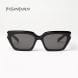 Saint Laurent SL 826 Cat-Eye Sunglasses – Engraved Logo Temples, Narrow Acetate Frame, UV Protection Lenses | Black/Black - 889652604947