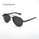 Saint Laurent Men SL 843 Pilot Sunglasses - Full Rim Metal Frame, Bio Nylon Category 3 UV Lenses, Engraved Logo Eyewear | Black/Black - 889652605845