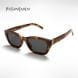 Saint Laurent Women SL M153 Cat-Eye Sunglasses - Recycled Acetate Frame, Bio Nylon UV Protection Lenses, Full Rim Designer Eyewear | Tortoise/Grey - 889652606279