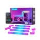Govee Glide Wall Light 8+4 Modular RGBIC Smart Wall Lighting – App Control, Scene Modes, Smart Gaming Room Lighting | Black – H6062