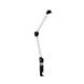 Thronmax Flex S5 Microphone Boom Arm Stand – Adjustable Boom Arm Desk Mount with Caster System | White – S5 Caster