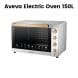 Aveva Electric Oven 150L 2800W, Silver | AV-HHEO150L