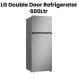 LG 600Ltrs Double Door Refrigerator - Platinum Steel | GR-B642PFFQ