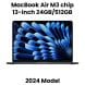Apple 13-inch MacBook Air: Apple M3 chip with 8-core CPU and 10-core GPU, 24GB, 512GB SSD - Midnight |MC8Q4ZS/A