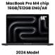 Apple 14-inch MacBook Pro: Apple M4 chip with 10-core CPU and 10-core GPU, 16GB, 512GB SSD - Space Black |MW2U3AB/A
