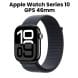 Apple Watch Series 10 GPS 46mm Jet Black Aluminium Case with Ink Sport Loop | MWWR3QA/A