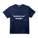 Navy Blue T-Shirt Printed With Your Personalized Design