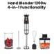 Nutricook Hand Blender 1200W – Powerful High-Torque Motor, Stainless Steel Blending Shaft, Smooth & Fast Food Prep | HB100ME