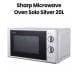 Sharp Microwave Oven 20L Solo Silver | R-20GB-SL3