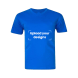 Royal Blue T-Shirt Printed with Your Personalized Design