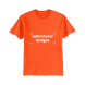Orange T-Shirt Printed with Your Personalized Design