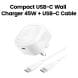 Belkin 45 W PD USB-C Wall Charger + USB-C Cable 1 m (UK Plug) | White | WCA013MY1MWH-B6