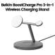 Belkin BoostCharge Pro 3-in-1 Qi2 15 W Wireless Charger | Black | WIZ032MYBK