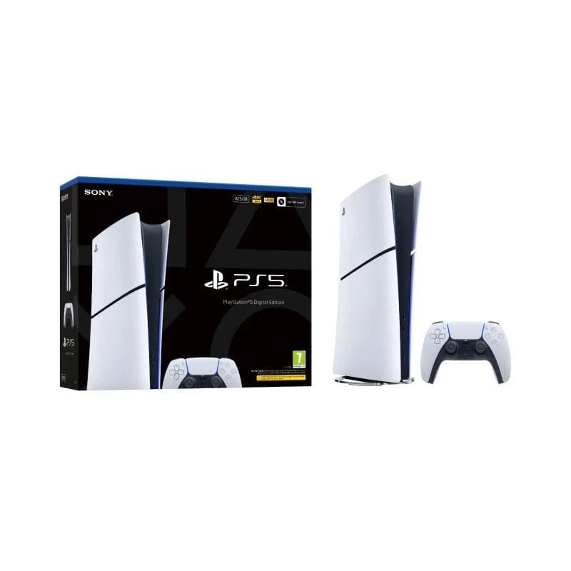 Sony PlayStation 5 Digital Edition Console (PS5) - 1TB SSD, Ultra-High Speed Storage, 4K/120Hz Gaming, Ray Tracing