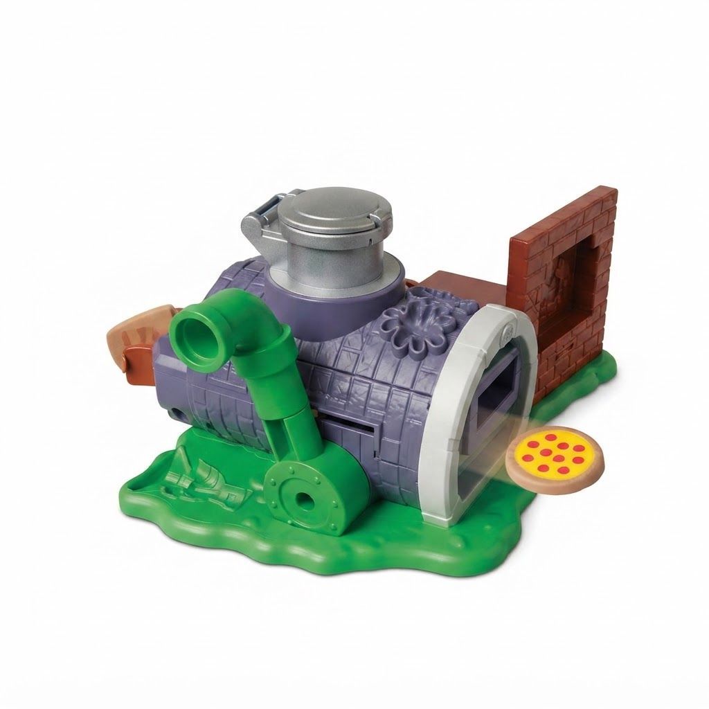 Play-Doh Teenage Mutant Ninja Turtles Slice & Blast Pizza Playset with Bendy 4-Inch Michelangelo  Non-toxic Modeling Compound
