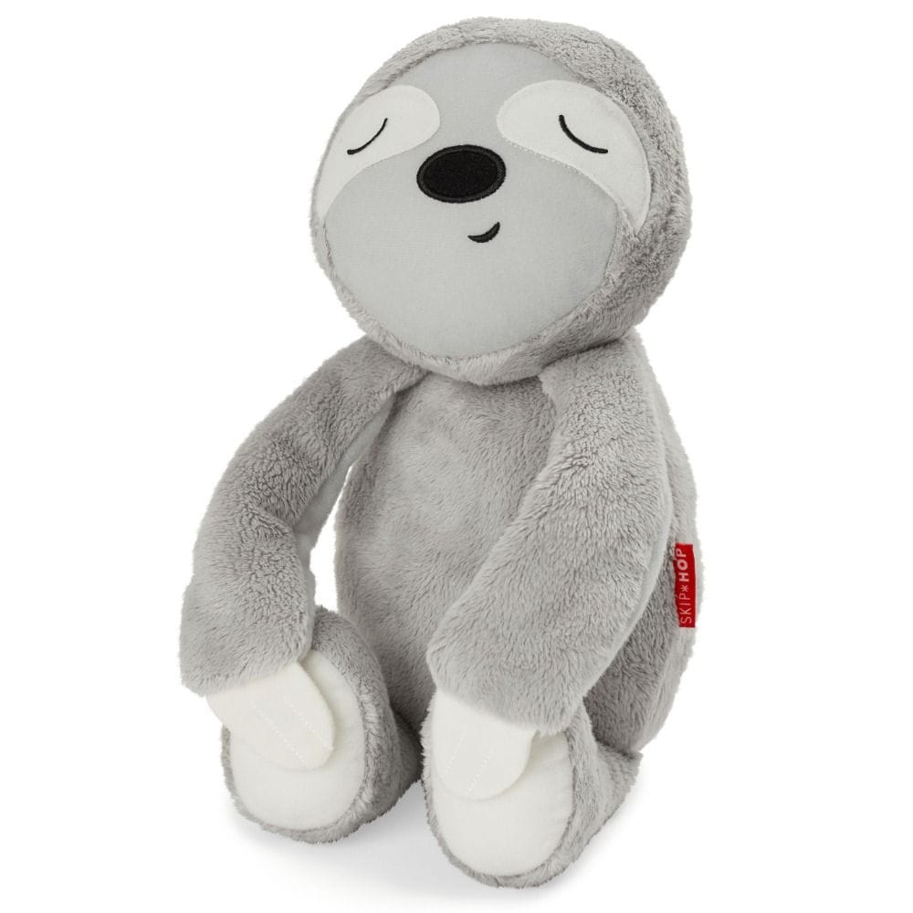 Skip Hop Cry Activated Soothing Sloth Plush Toy, Cry-Activated Smart Sensor, Automatic Soothing Response, Lullabies And Soothing Sounds - Gray