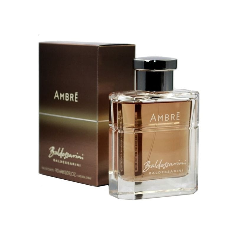 Baldessarini Ambre Eau de Toilette for Men, Warm Oriental Fragrance with Apple, Leather, Amber & Woody Notes - 90ml