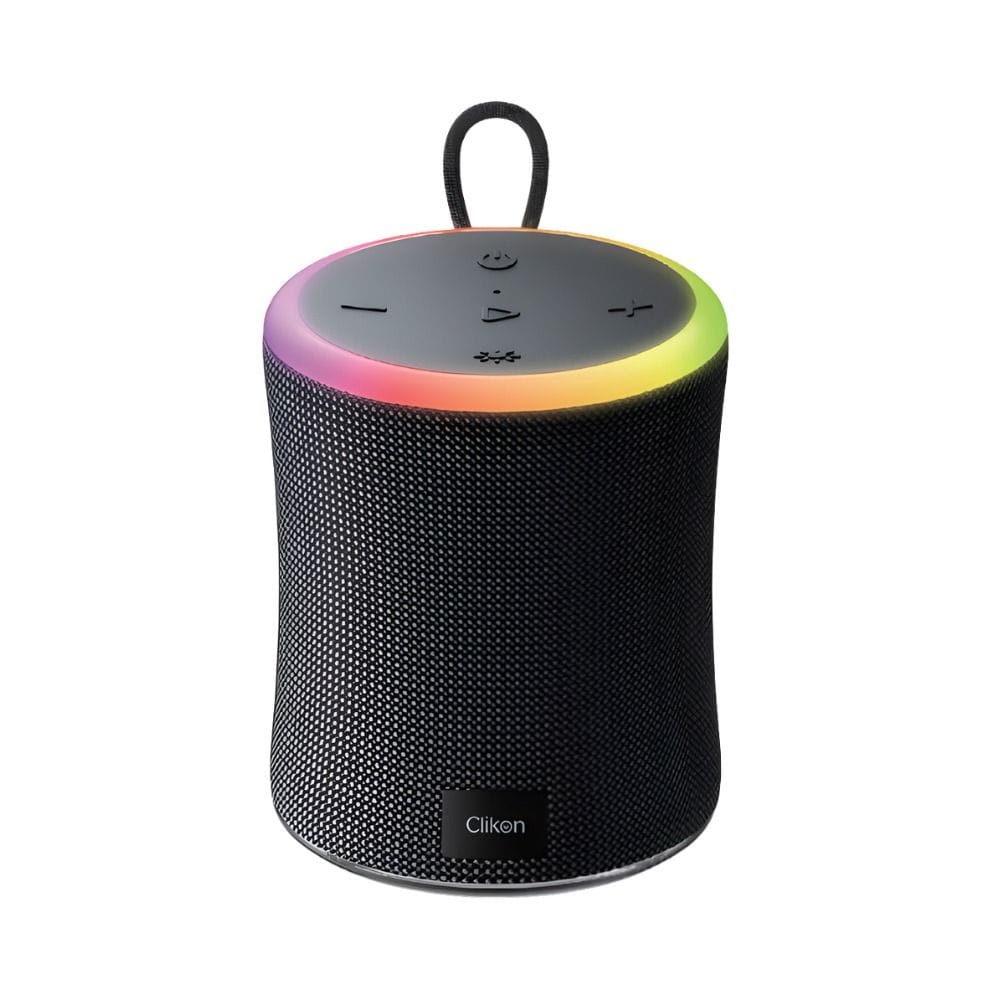 Clikon Portable Bluetooth Speaker, IPX6 Water-Resistant, Deep Bass Sound, Up to 8H Battery Life | Black - CK881