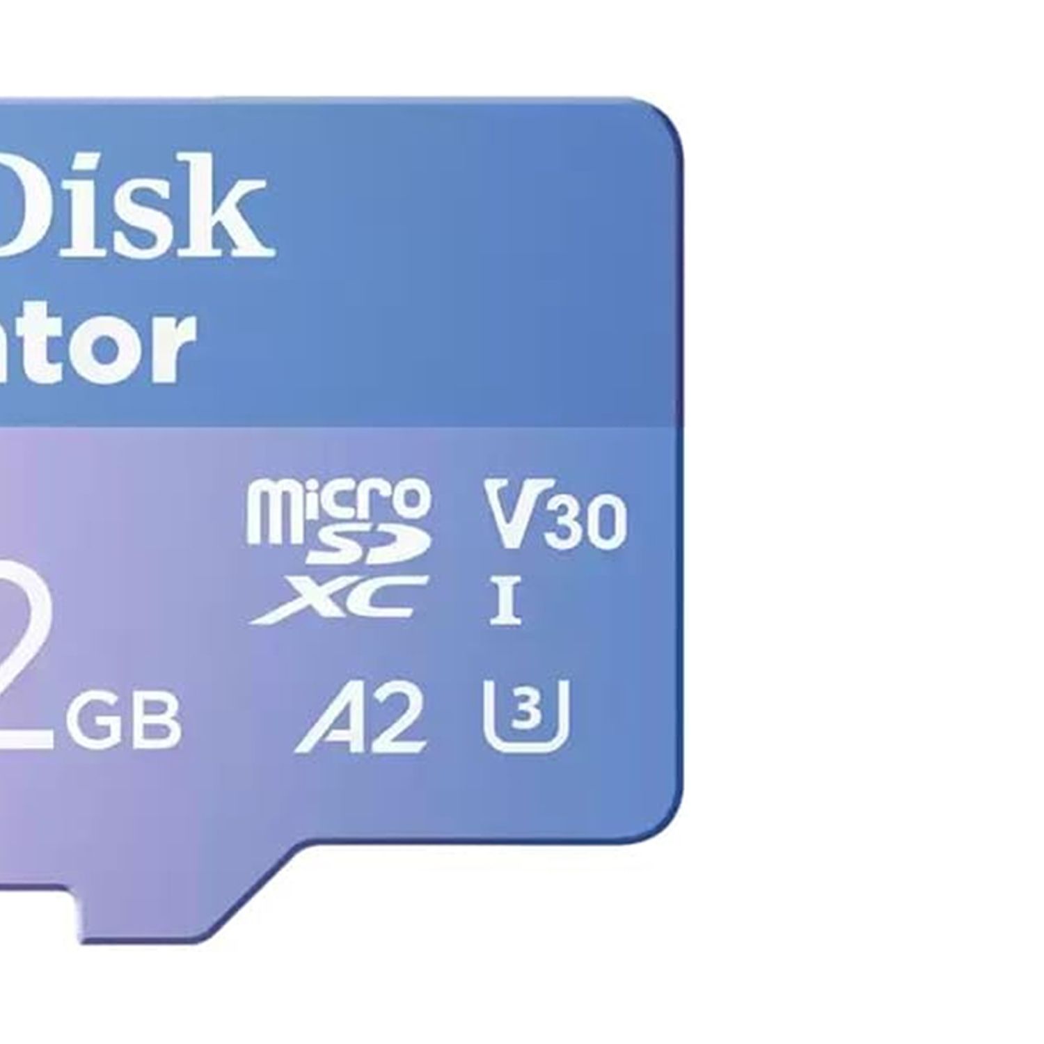 سانديسك كرييتور microSD سعة 512 جيجابايت مع محول، بسرعة قراءة تصل إلى 190 ميجابايت/ثانية وكتابة 130 ميجابايت/ثانية، أزرق