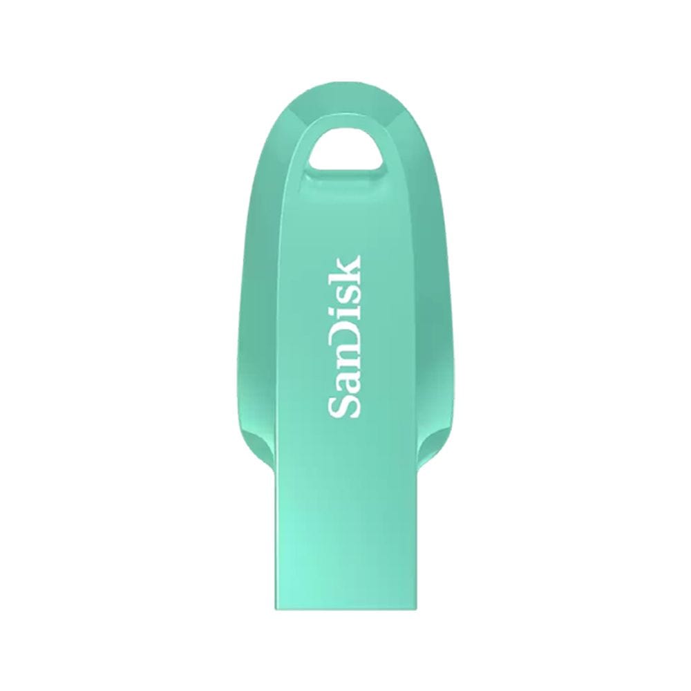 SanDisk Ultra Curve USB 3.2 Flash Drive 32GB with Up to 100MB/s Read Speed, Compact Capless Design, Keyring Loop & Plug-and-Play Storage | Green - 619659196653