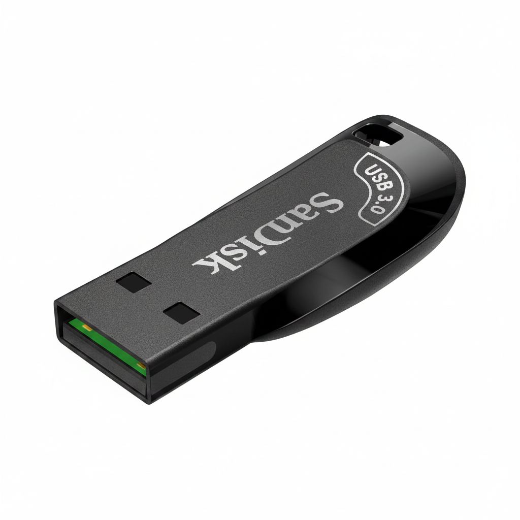 SanDisk Ultra Shift 128GB USB 3.0 Flash Drive with High-Speed 100MB/s Transfers, Compact Design & Easy Plug-and-Play Use | Black