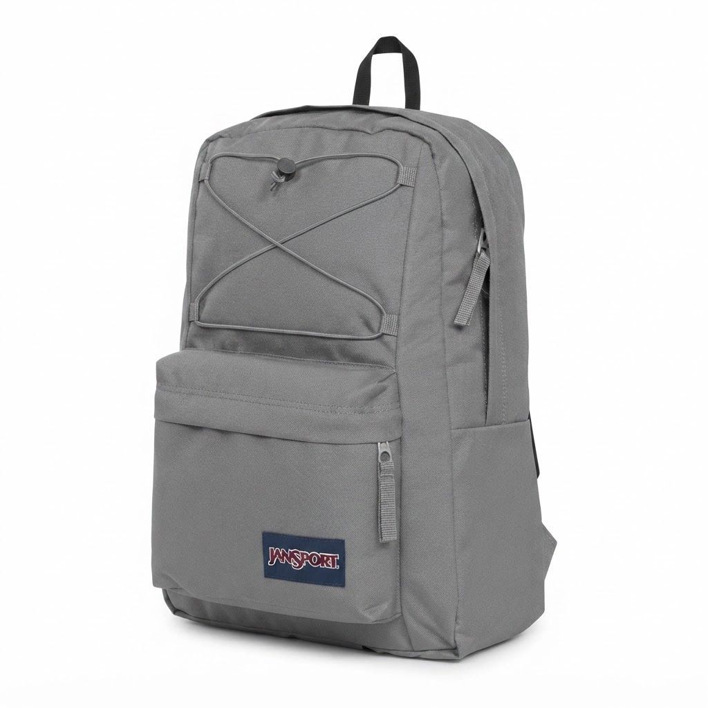 JanSport Flex Pack Backpack - Durable 100% Recycled Polyester Daypack with 15-Inch Laptop Sleeve 100% Recycled 600 Denier Polyester