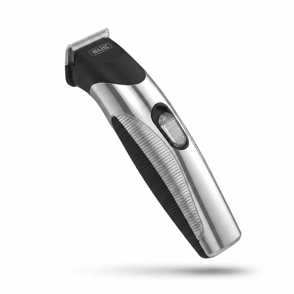 Wahl SilverTrim Cord/Cordless Beard Trimmer, 13 Cutting Lengths, 60-Min Runtime, 100-240V | Silver - 9891-027