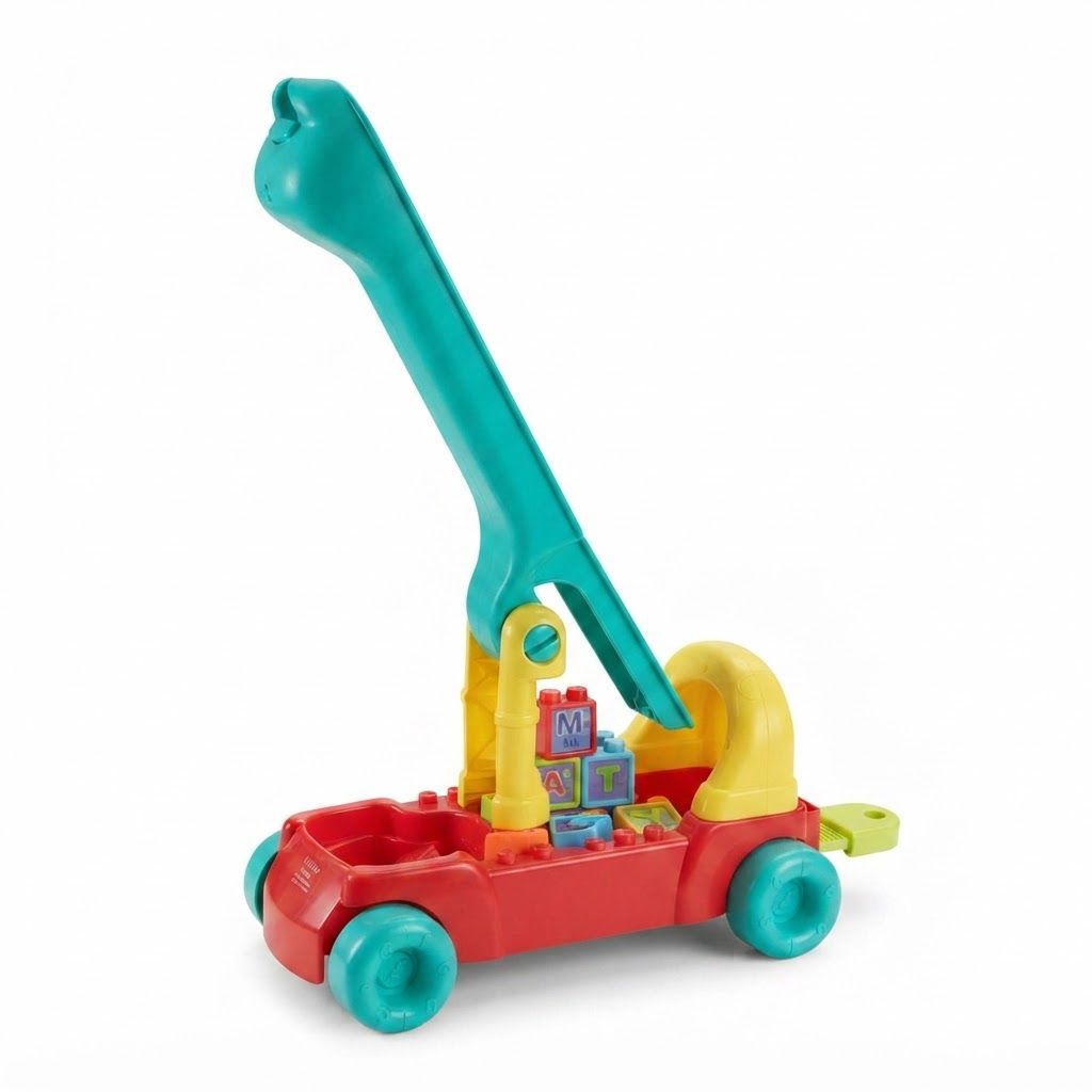 VTech 4-in-1 Letter Learning Train, Red - Interactive Ride-On Toy with Alphabet Blocks
