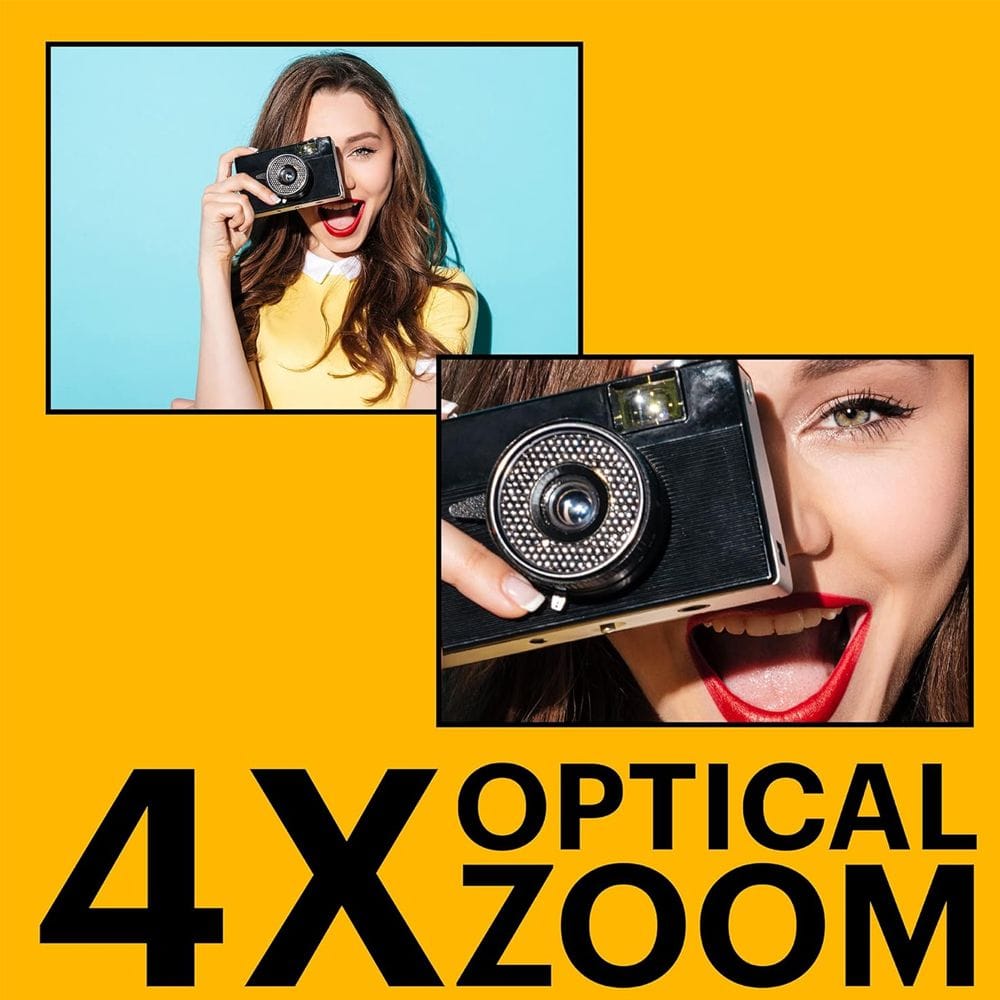 Kodak PIXPRO FZ45 Digital Camera, 16MP CMOS Sensor, 4x Optical Zoom, 27mm Wide-Angle Lens, Full HD 1080p Video & 2.7-Inch LCD Screen | White - 819900014051