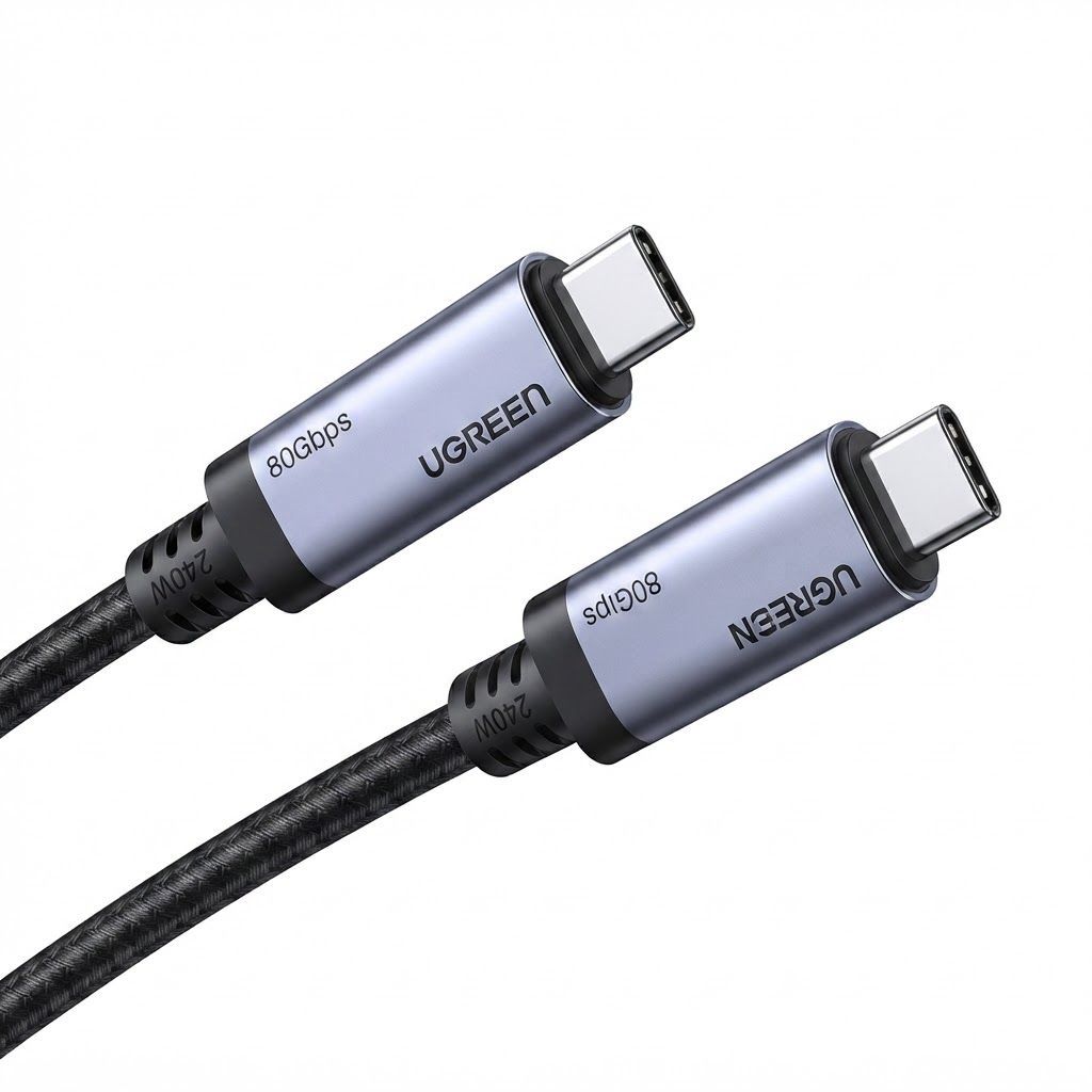 UGREEN 240W USB C Cable 1M, USB4 Gen4 80Gbps Data Transfer, 8K Video Output, PD 3.1 Fast Charging