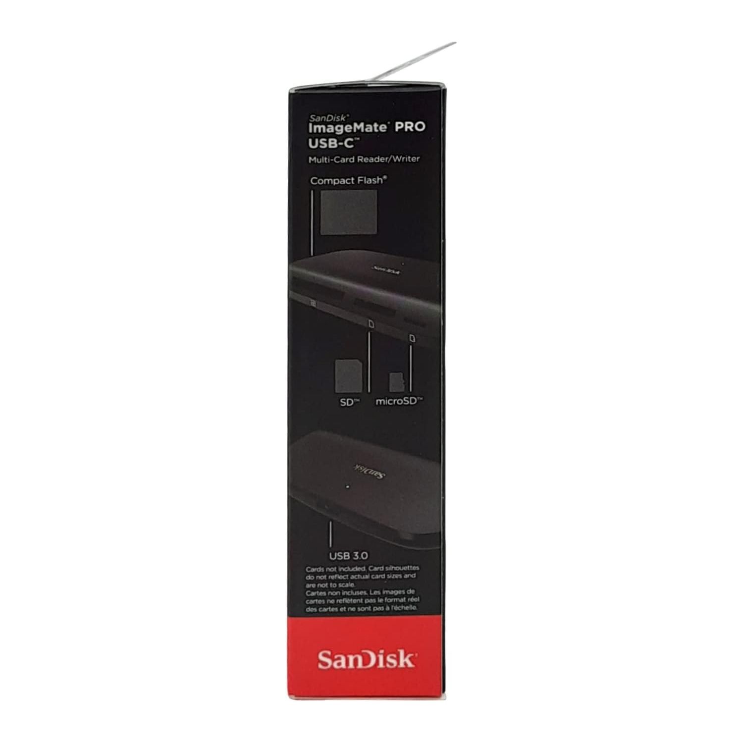 SanDisk ImageMate PRO USB-C Reader/Writer with USB-C Connectivity, Multi-Card Support for SD & microSD, UHS-II Transfer Speeds & Compact Design | Black - 619659176846