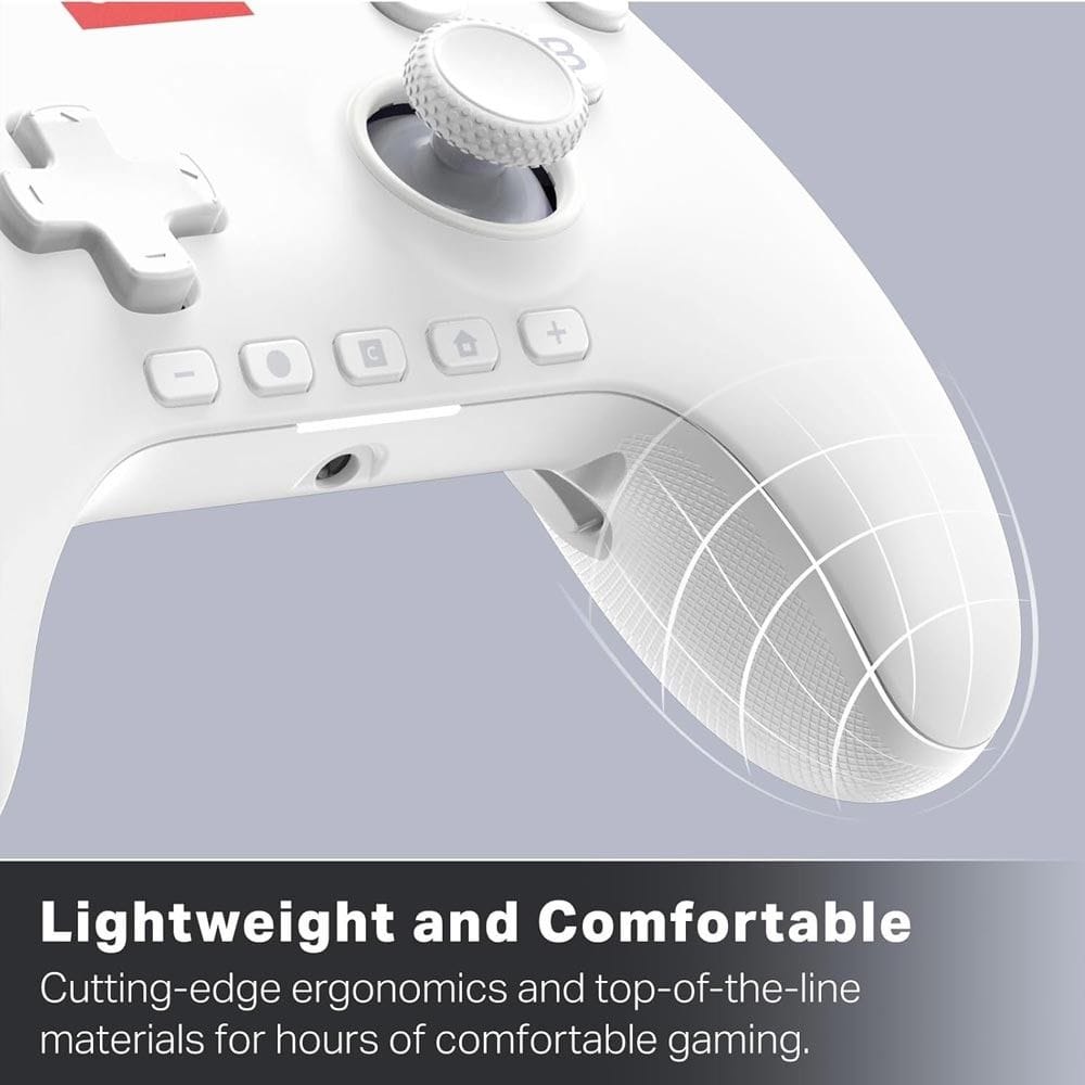 PowerA Advantage Wired Controller for Nintendo Switch 2, Hall Effect Sticks, RGB Lumectra Lighting, Ergonomic Design & Mappable Buttons | White - 617885152917