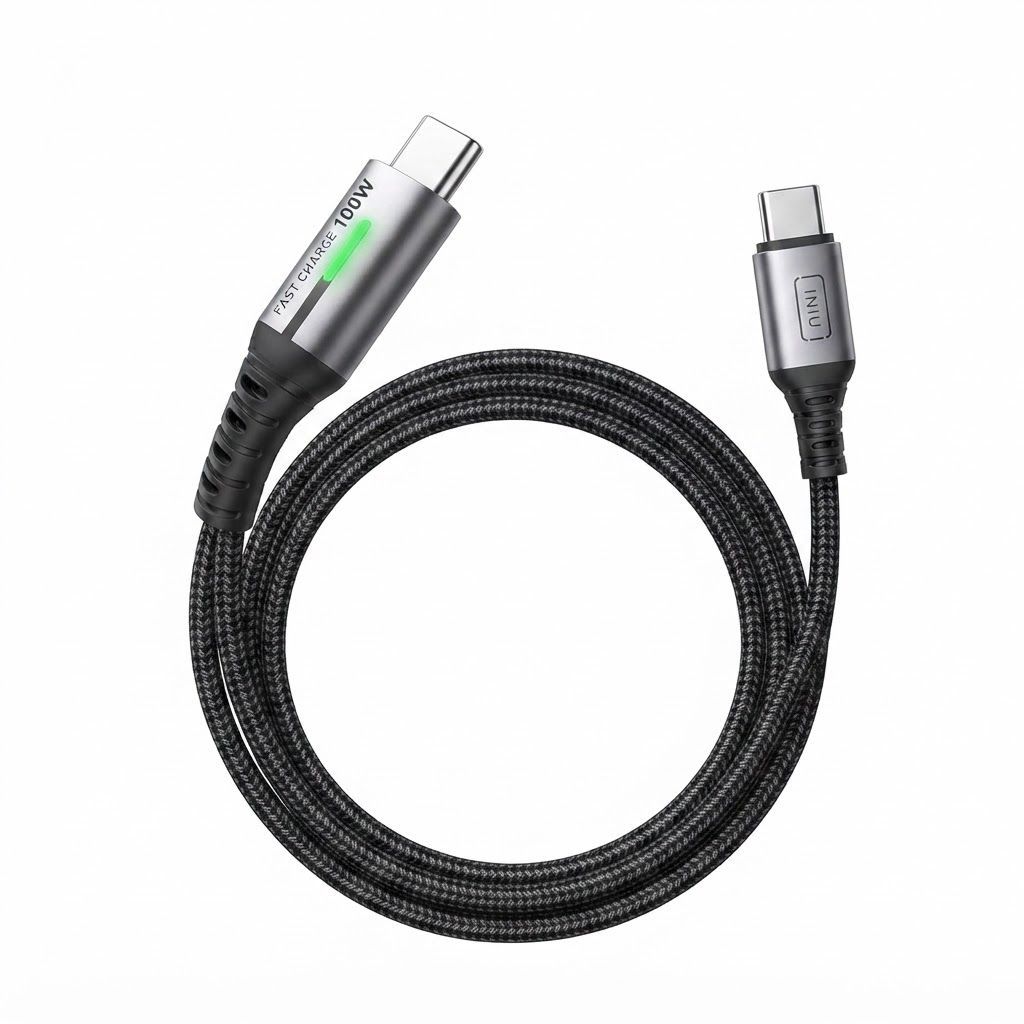 INIU 100W USB C to USB C Cable 2M, Fast Charging Cord for Laptop & Phones
