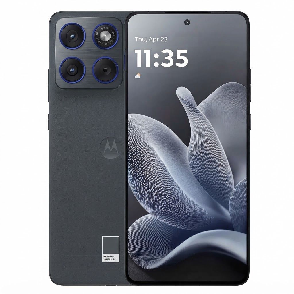 Motorola Edge 70 5G Smartphone, 12GB RAM, 512GB Storage, Dual SIM, High-Performance Display | Pantone Gadget Grey - PBA50003AE XT2601-2 AE GG DS RTL