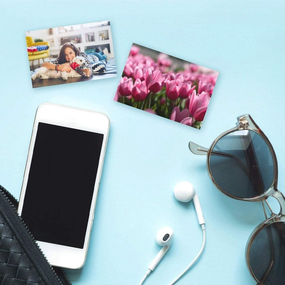 Kodak ZINK Photo Paper 50x76mm, 50 Sheets, Ink-Free Printing Technology, Smudge-Proof Water-Resistant Prints & Peel-and-Stick Backing | White - 840102190335