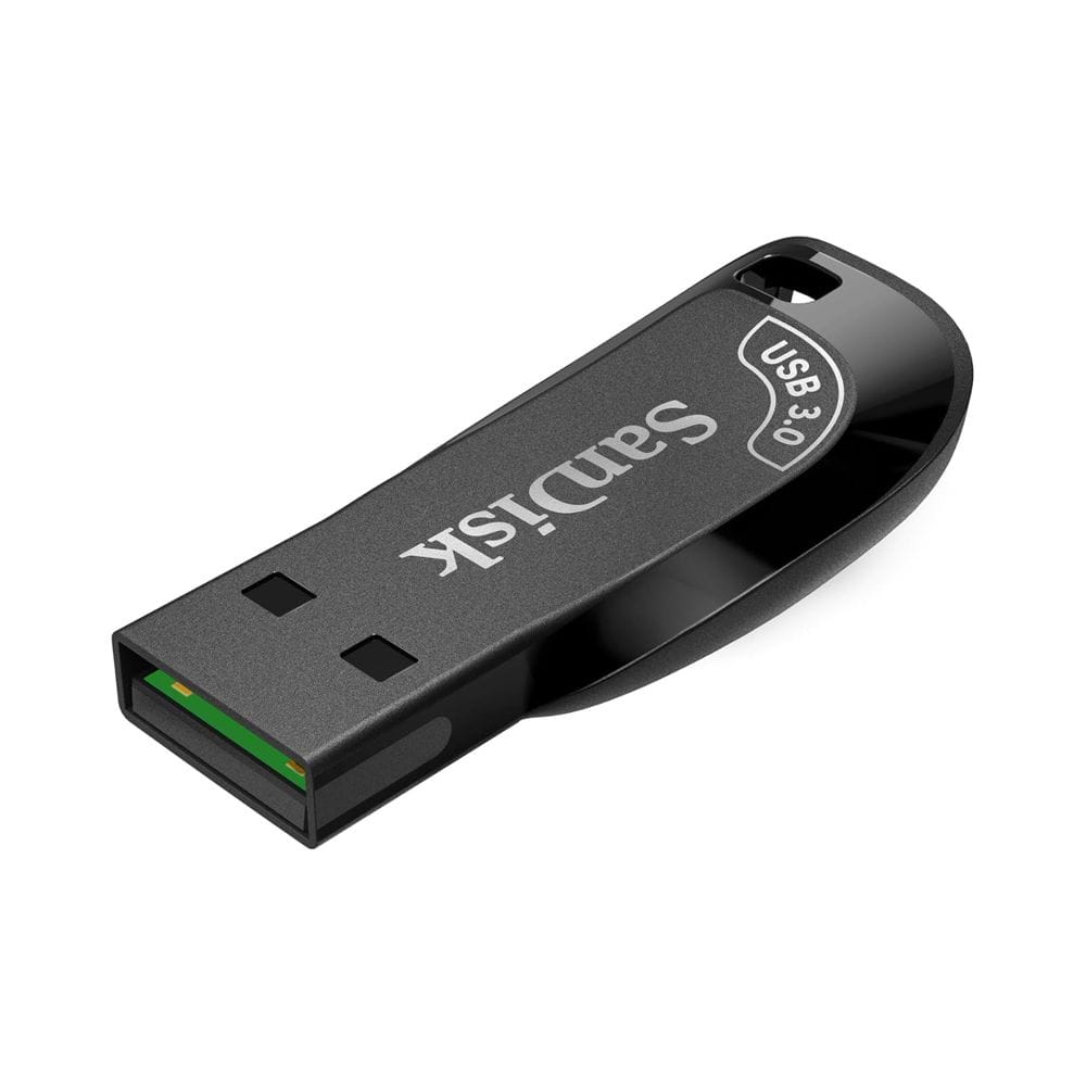 SanDisk Ultra Shift USB 3.0 Flash Drive 32GB with Up to 100MB/s Read Speed, Compact Capless Design, Fast File Transfers & Plug-and-Play Storage | Black - 619659182274