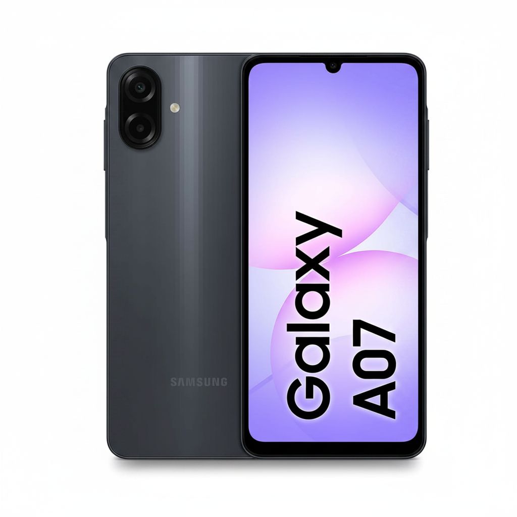 Samsung Galaxy A07 LTE Smartphone - 64GB Storage, 4GB RAM, 6.7" Display |Black