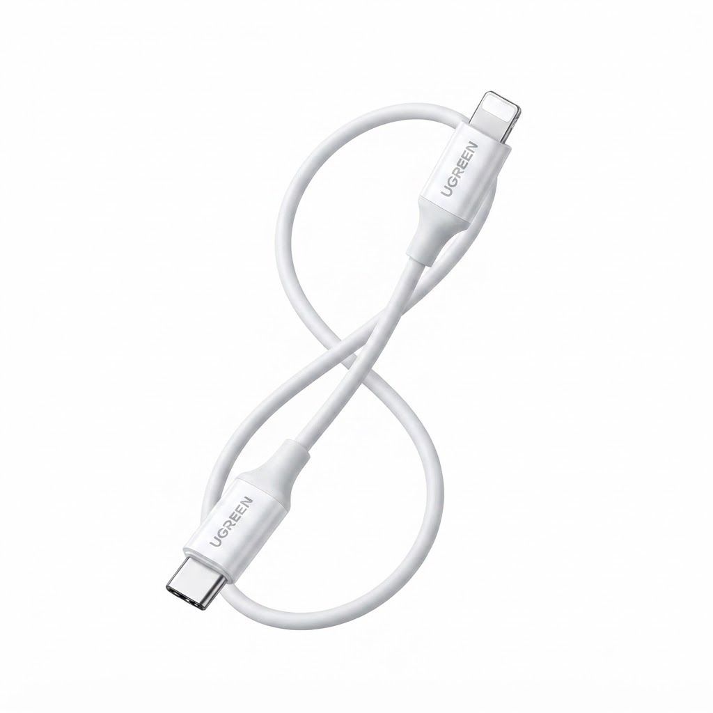 UGREEN USB C to Lightning Cable 1M, Apple MFi Certified 20W PD Fast Charging Cord for iPhone