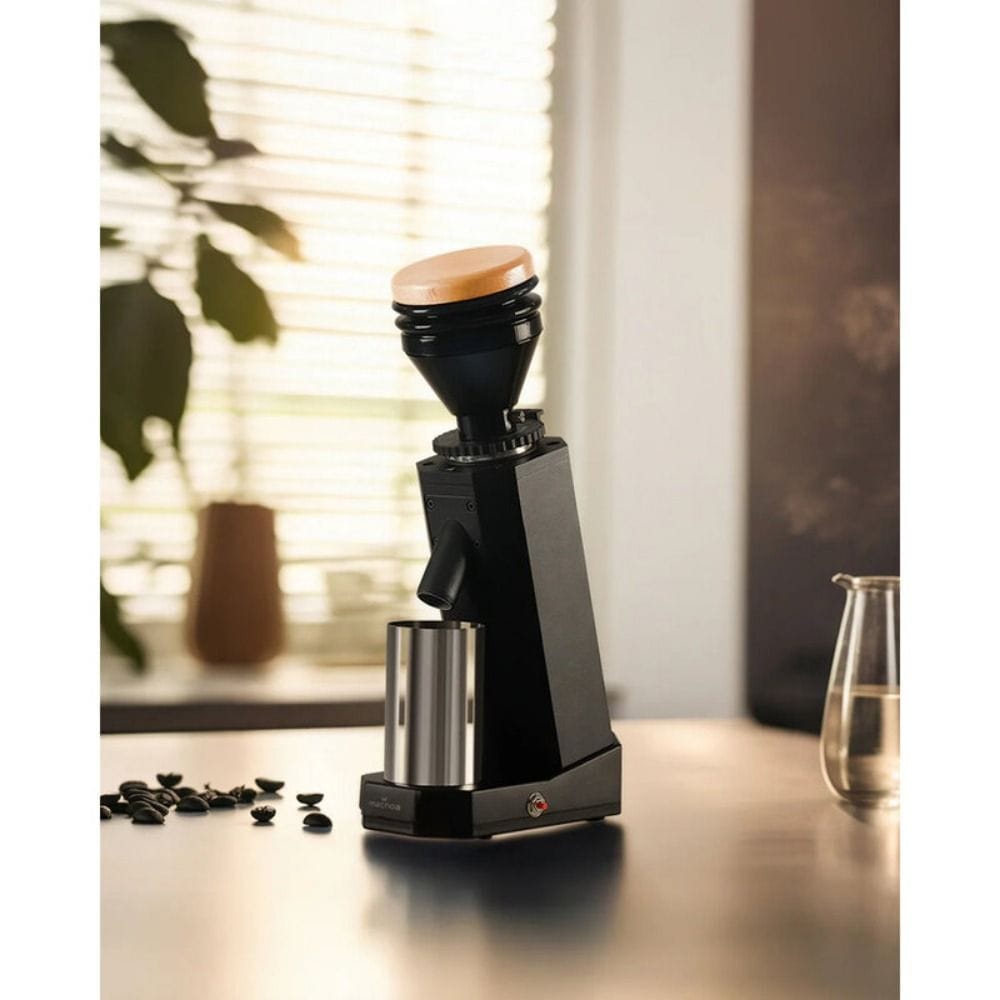 Macnoa MacGrind Grande DLC Coffee Grinder, 40mm Titanium Burr, 19 Grind Levels, 150W, DLC Coating | Black - MG-25MGGD-BK