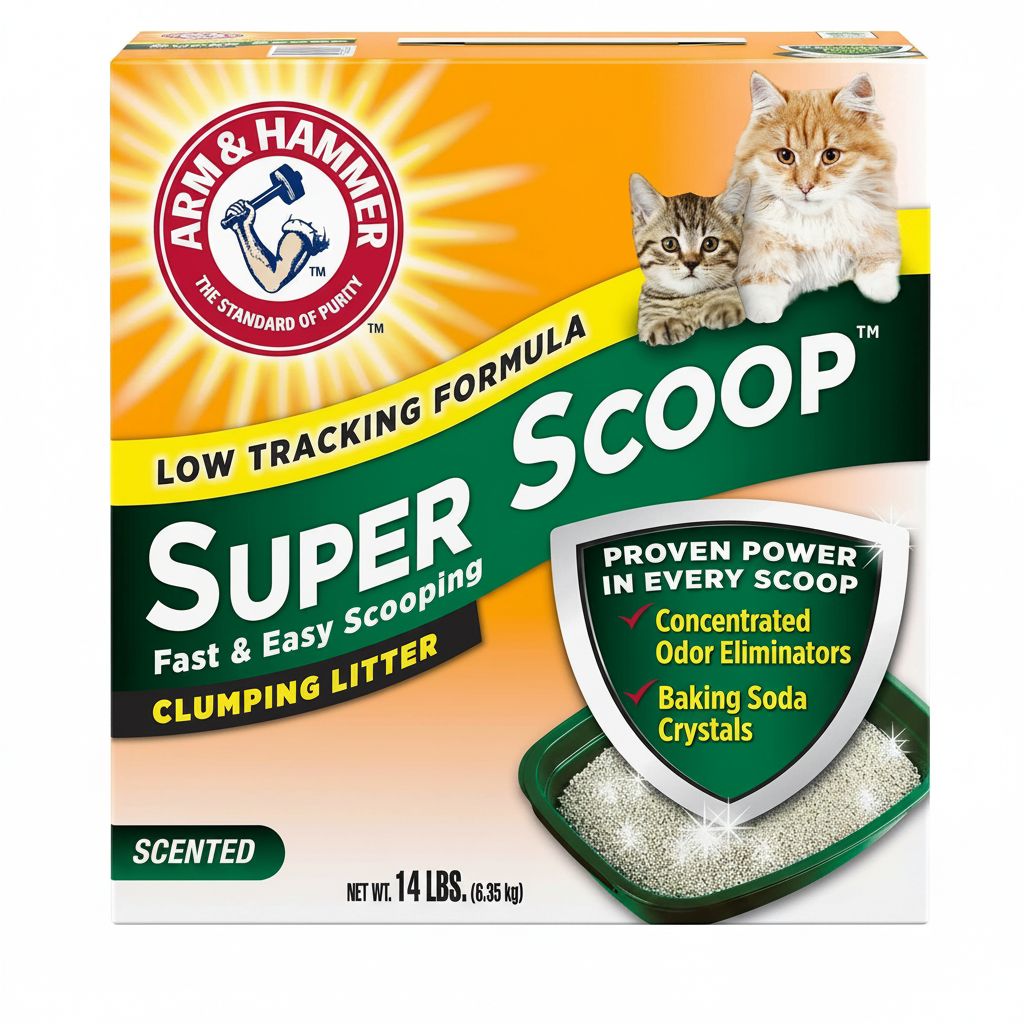 ARM & HAMMER Scented Clumping Cat Litter - Fast Scooping, Low Tracking, Natural Formula
